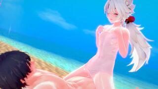 Rover and Lingyang on the beach PART2 [Doutei Chinpoo]