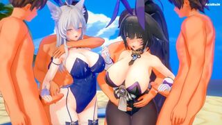 NTR - Musashi & Shinano X mob group [AcidraiN]