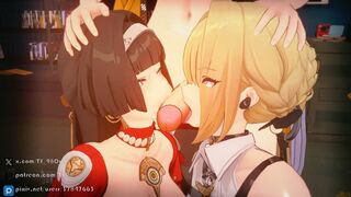 Evelyn & AstraYao x Yixuan FutaSex (sound)