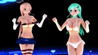 Adult Shimakaze & Suzuya - Lamb [MMD R15] Yatsuya