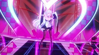 Cute Shimanto from Azur Lane with Slutty Tattoos Dancing