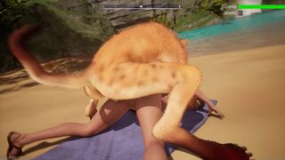 Getting Raped Doggystyle by a wild Animal