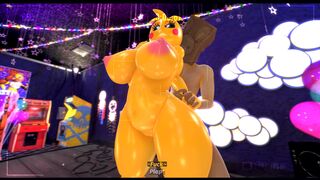 Toy Chica's morning routine