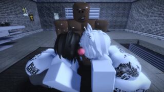 Femboy and Female emo sluts worship Lua's cock