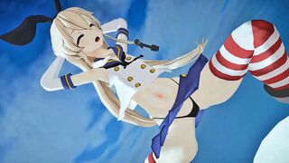 Shimakaze - Squat Training (test) [MMD R15] Dejoker22