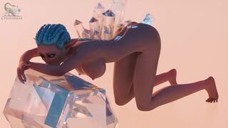 Elf Slut Loves Big Crystals In Both Her Fuckholes