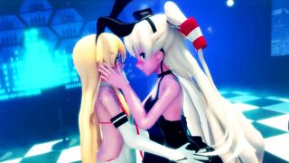 Shimakaze & Amatsukaze - Trouble Maker [MMD R15] Hamselvish