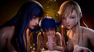 Gaia Meteion Rynne Blowjob (Nude)