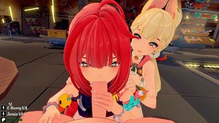 Yuzuha & Alice - Blowjob [ZZZ]