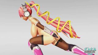 MMD Super Sonico Tamanin Ninja Run