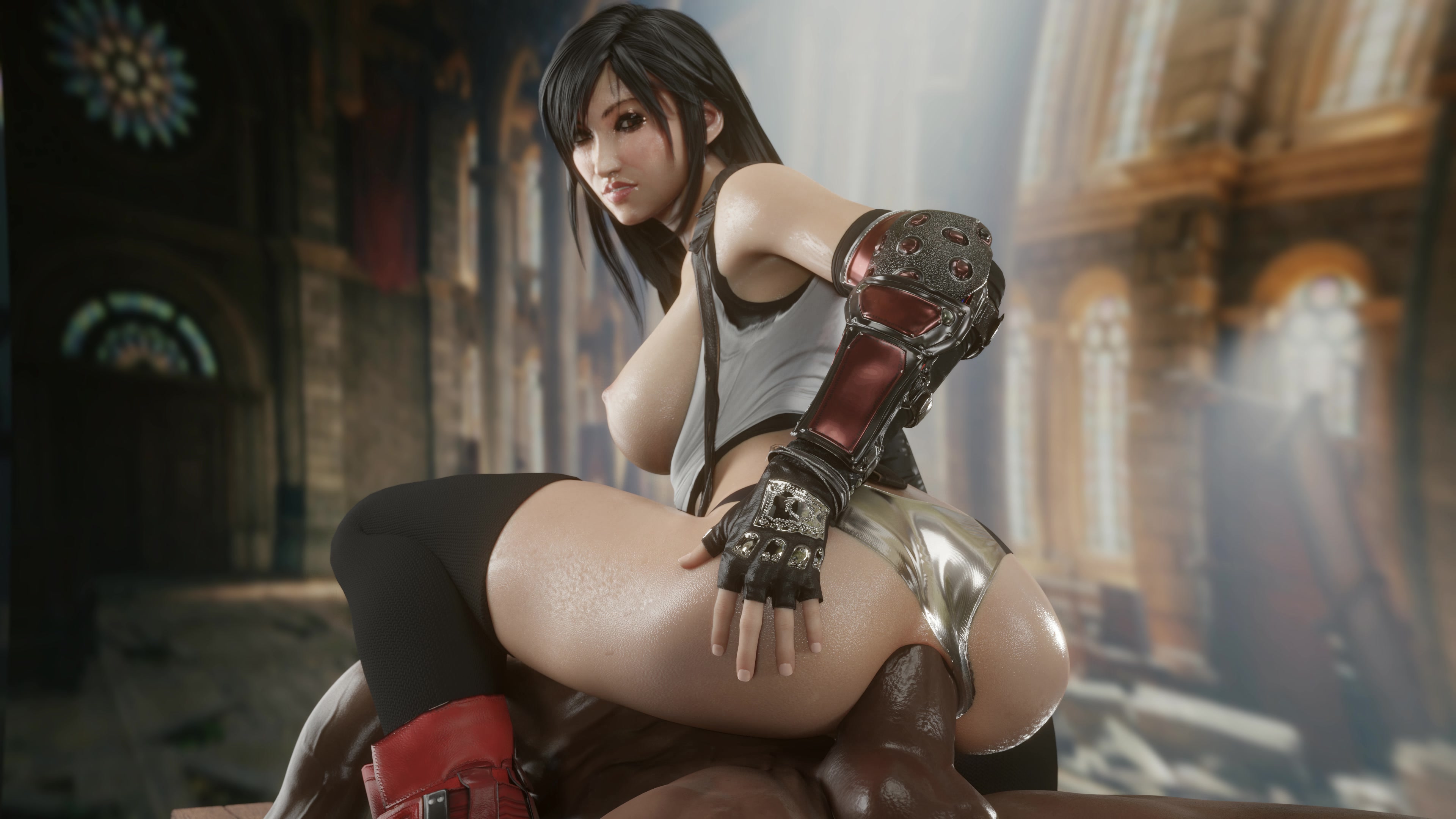 Tifa Anal Riding Spoks