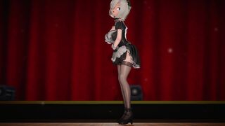 Hamakaze, Isokaze, and Urakaze (Kantai Collection) in AOA - Miniskirt