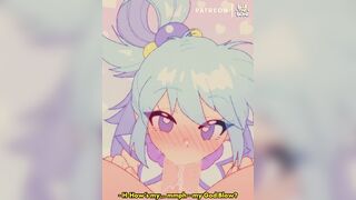 Konosuba Aqua's Blowjob by Bluethebone