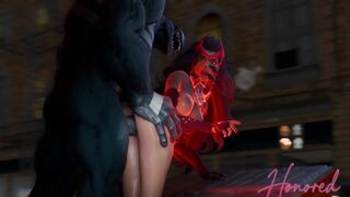 Venom really likes the scarlet witch's chaos!