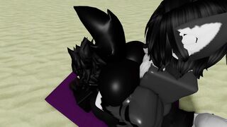 Having rough sex at the beach with SCP-1471 (mal0) in Roblox!