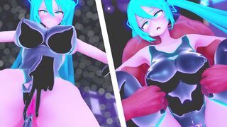 HMV Miku under KUROMARU's hacking Part 1&2 (String Bikini) [ブラン]