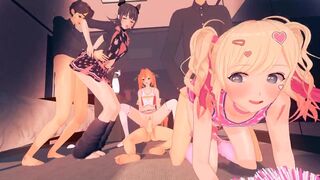 Shiina Usami, Inda Karane & Aashii Kedarui_100 Kanojo [Tsumi45]