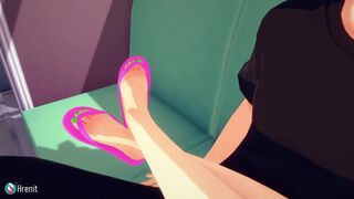 Teasing Femboy On The Bus