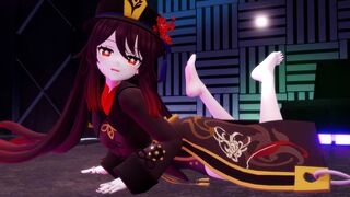 【R-18 MMD】 Hu Tao's Exotic Dance - Footjob