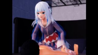 [Toutetu] [Sounded] Shark Princess Gura Riding You