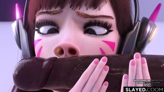 D.va Smelling Black Cock
