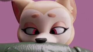 Shiba Smelling Big Cock