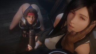 Tifa & Jessie Handjob Facial [Blacked][9Nithes][4K]