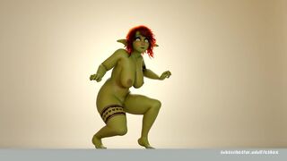 Caught by Female Goblin (vore)