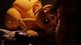 Toy Chica Giving a Blowjob