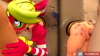 Ribbon Girl Stuck in the Wall