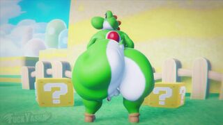 Yoshi Shaking His Fat Bubble Butt