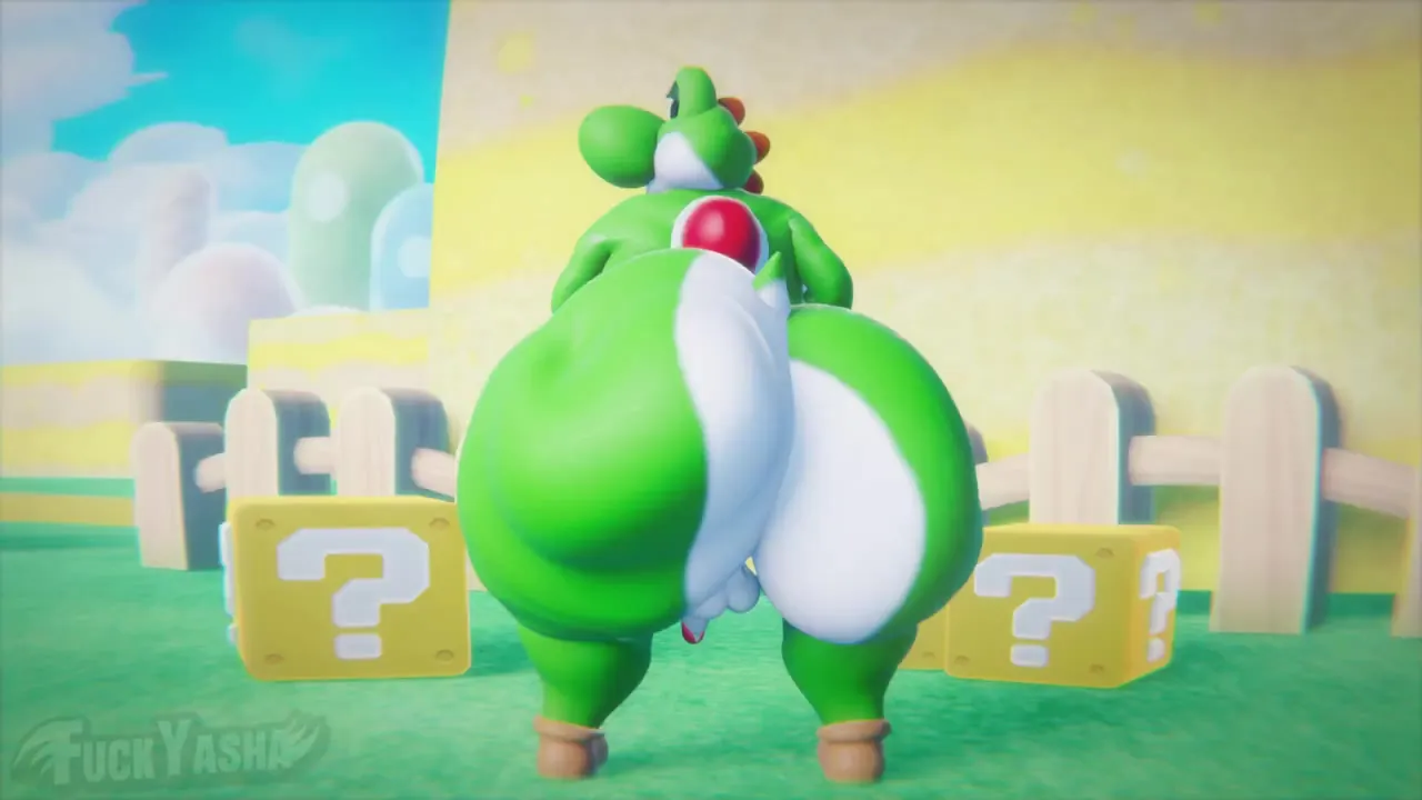 Yoshi Shaking His Fat Bubble Butt