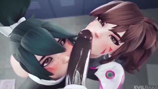 Overwatch BBC Blowjob Compilation