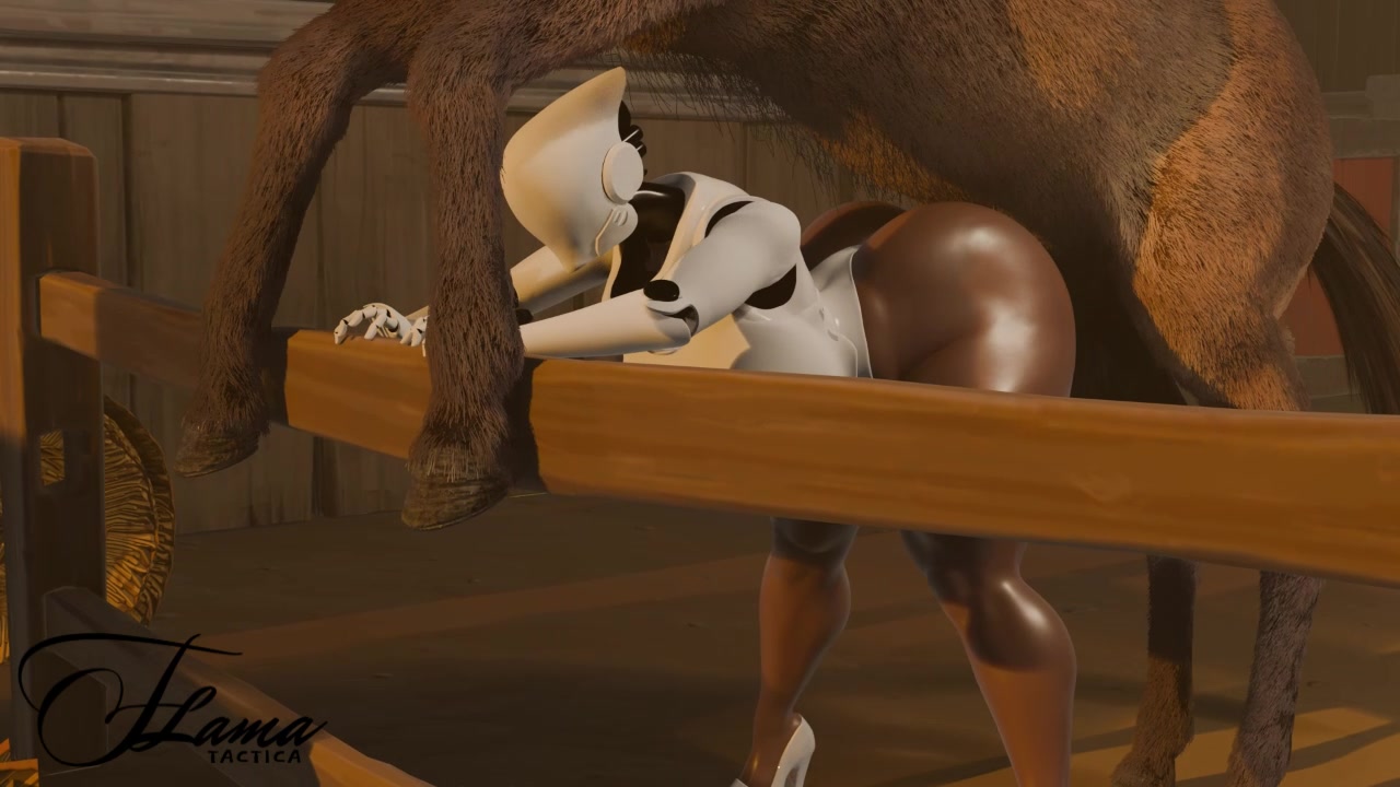 Haydee And Her Horsie In The Barn