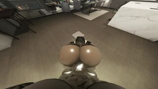 Asian wife gets banged and filled in kitchen by neighbors BBC while husband is away