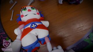 Circus baby plushie get stuffed