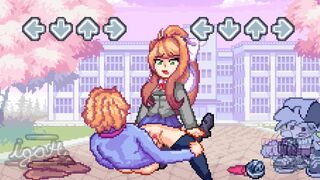 Senpai and Monika (made by igotahangova)