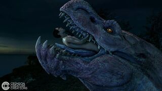 Oral vore by crimsoncreature