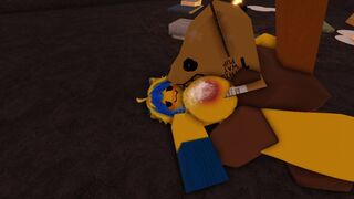 The Yellow Cat Girl's Semen Extraction Operation!