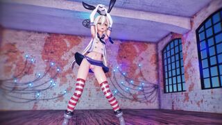 Shimakaze - Apple Pie [MMD R18] ThatOneGuy