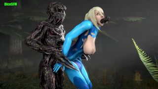 Samus aran defeat by Mold monster