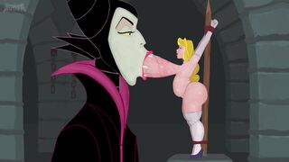 Maleficent sucking Aurora [Deepmovth]