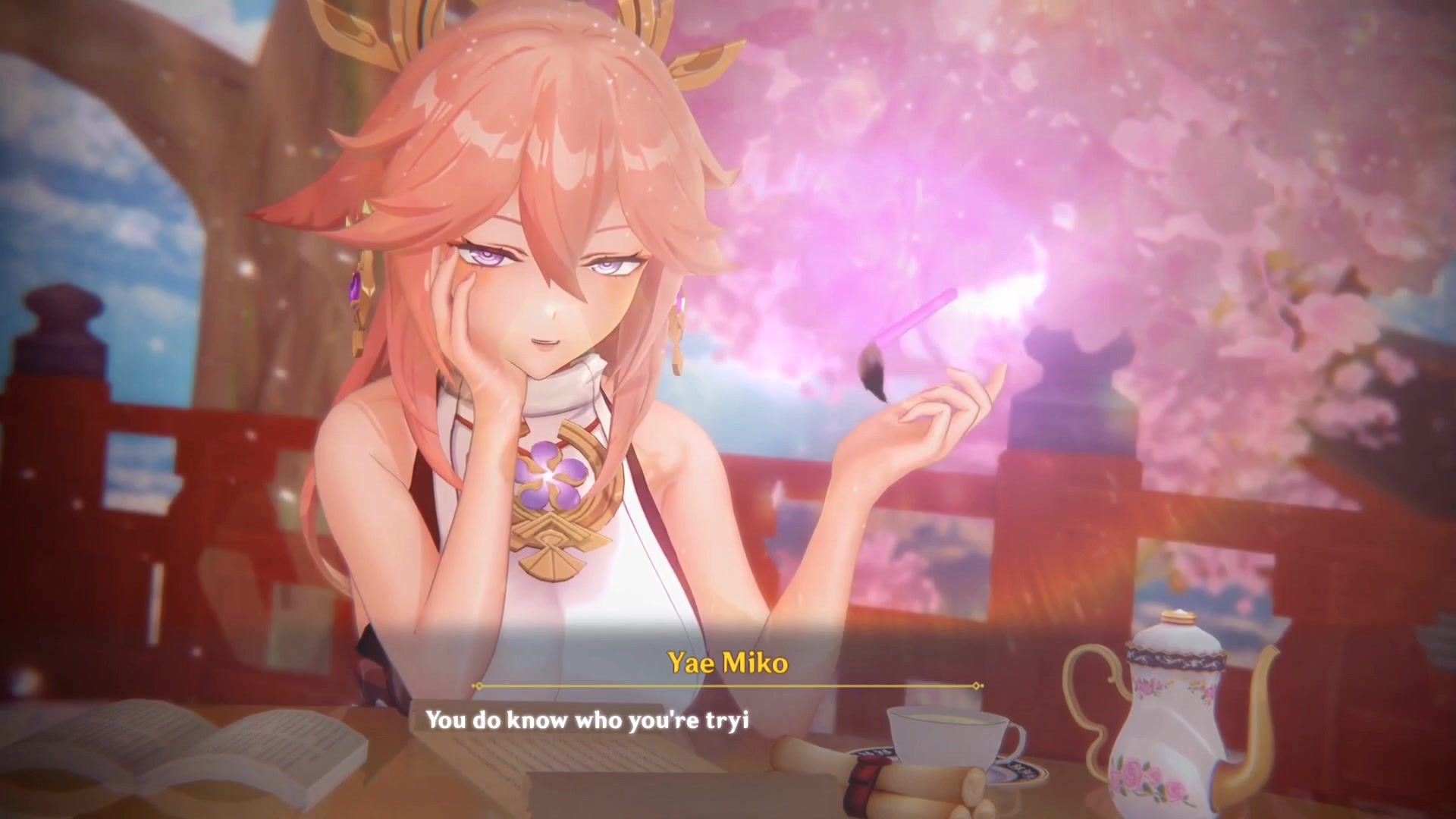 Yae Miko White No Bg Pov