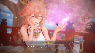 Yae Miko Black No BG Pov