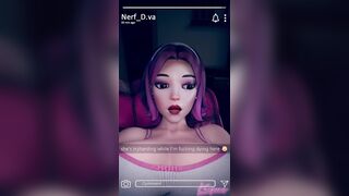 One second Kiriko's gaming, next she’s jerking off Hana's cock