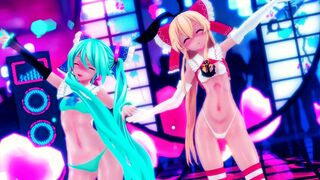 Shimakaze & Miku - Viva Happy [MMD R15] Hamselvish