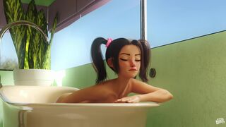 Relax on bath - Animation [4k60fps]