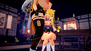 [4K] Ju Fufu Sucks Her Shifu Off [Maritan]