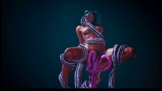 Succubus Girl Dreams of Alien Tentacles | 3D Animation | Wild Life