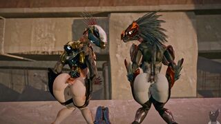 Two Female Female Kig-Yar [Twitchyanimation]